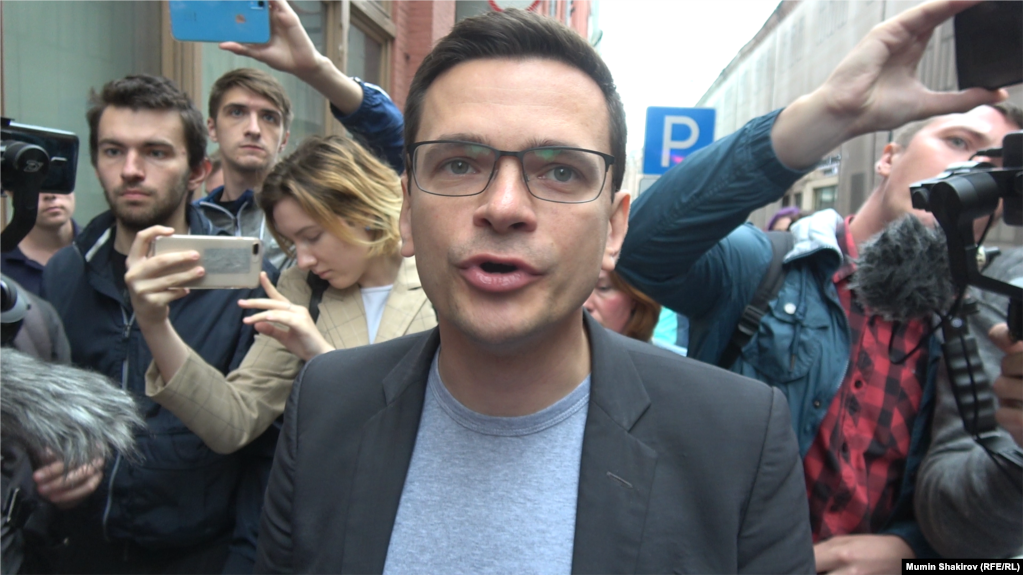 Ночью был задержан оппозиционный кандидат в Мосгордуму Илья Яшин