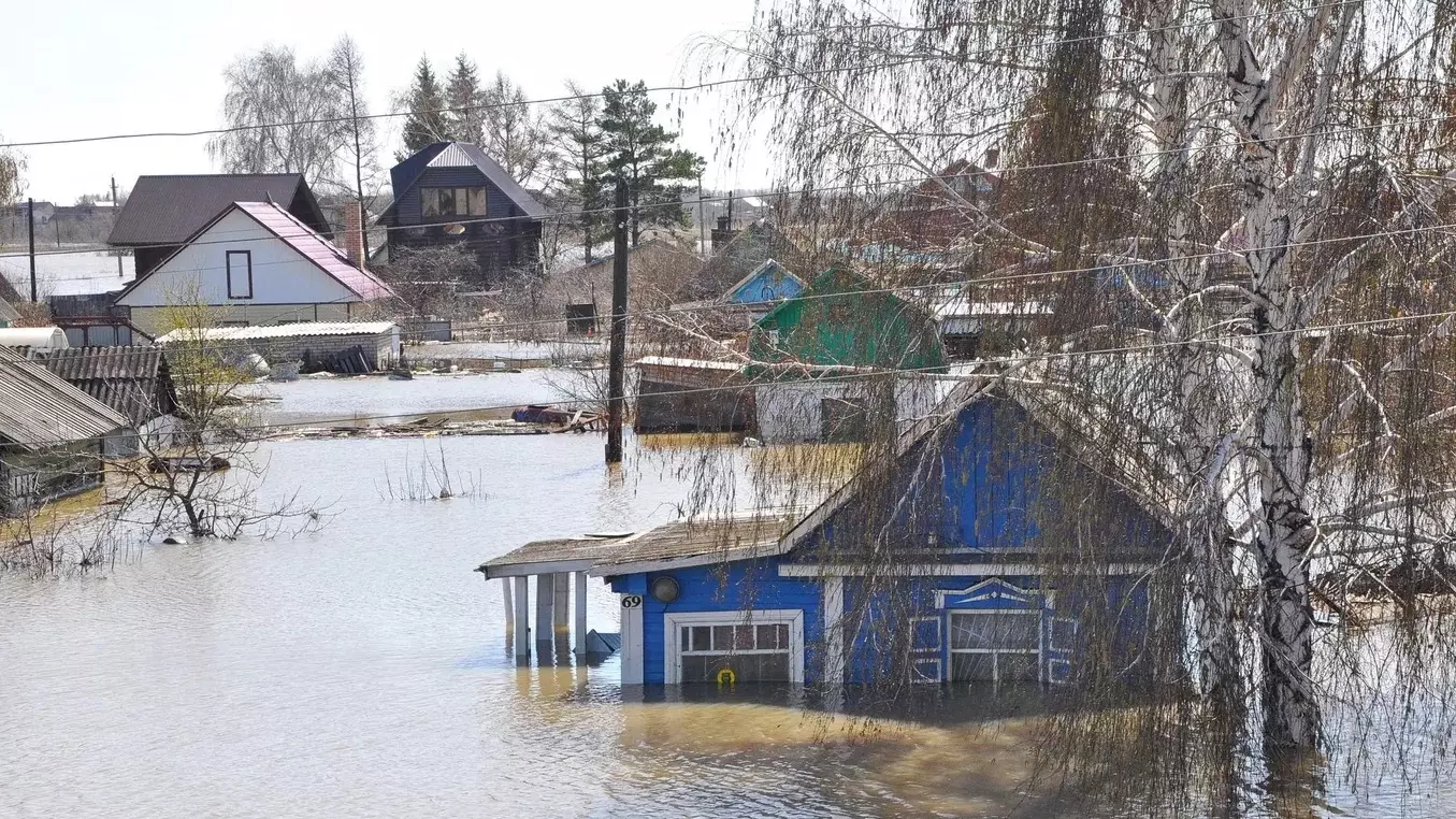 Паводок в Северо-Казахстанской области
